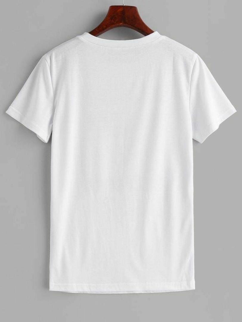 Plain white T-Shirt Cotton High Density Material Unisex tshirt