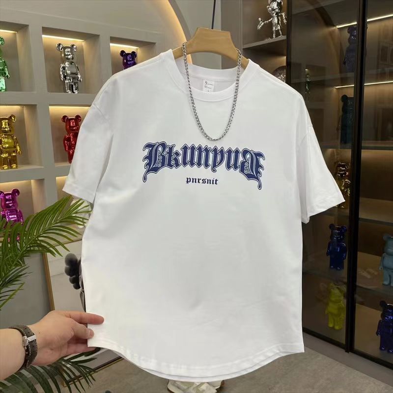 New Men's Round Neck Letter Printing Trend Short Sleeved T-shirt For Men