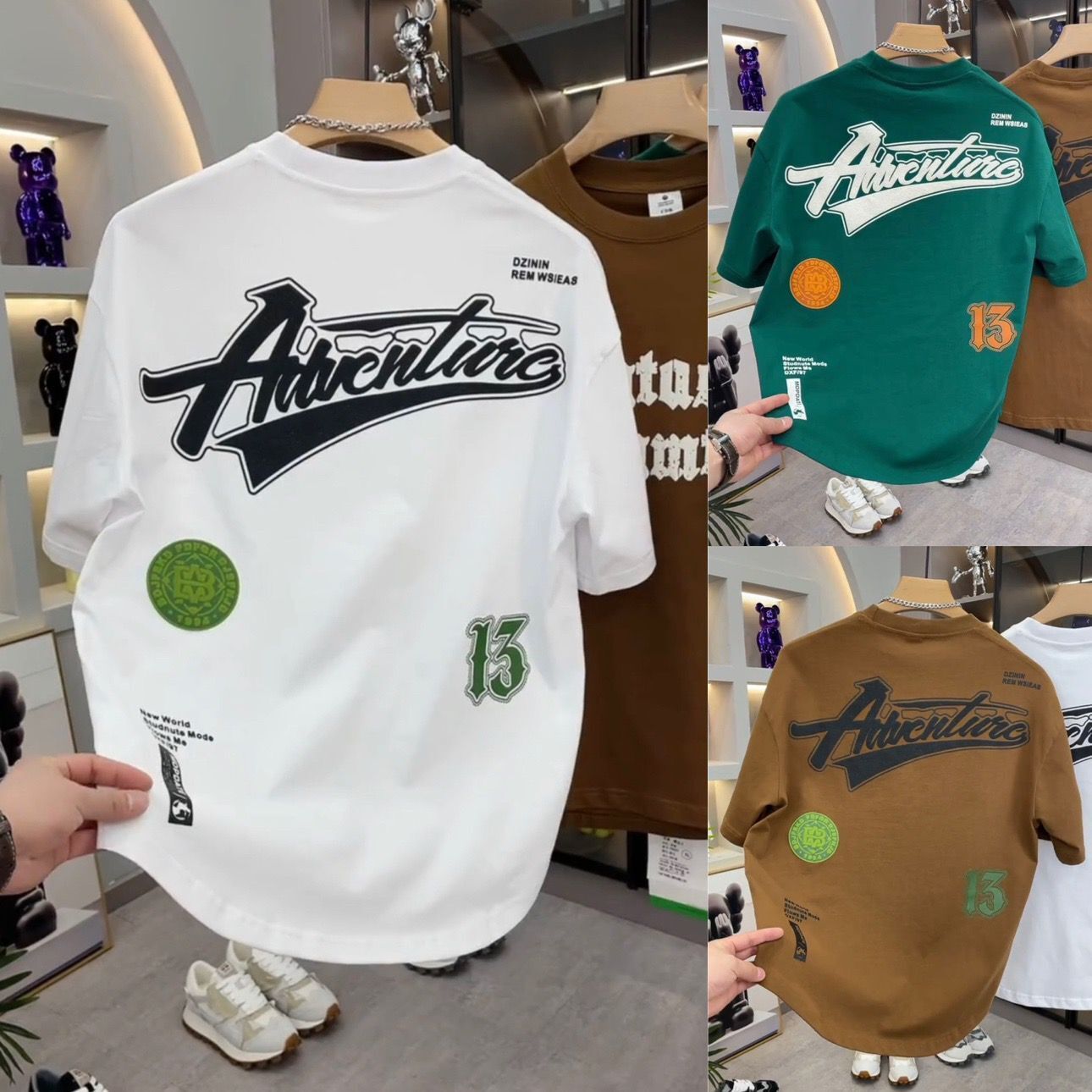 New Men's Round Neck Letter Printing Trend Short Sleeved T-shirt For Men