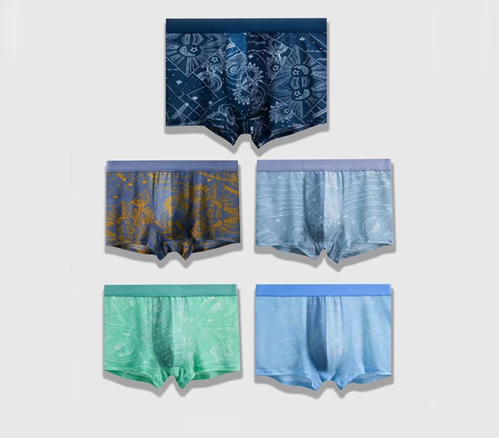 (5 Pack) Mens Boxer Sexy Underwear soft long boxershorts Cotton soft Underpants Male Panties 3D Pouch Shorts Under Wear Pants Short