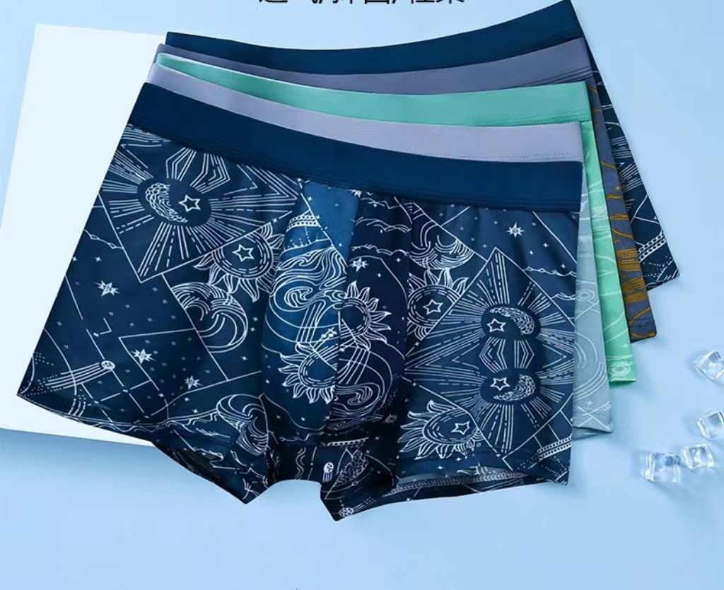 (5 Pack) Mens Boxer Sexy Underwear soft long boxershorts Cotton soft Underpants Male Panties 3D Pouch Shorts Under Wear Pants Short