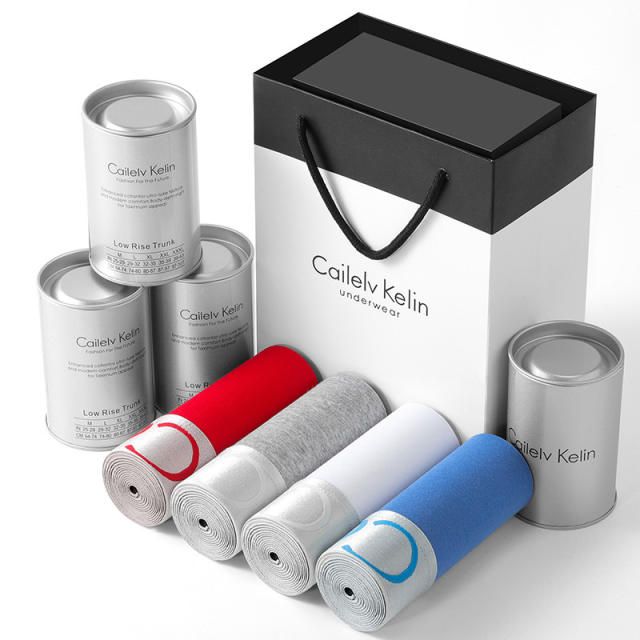 （4 packs） Men's Panties Cotton Thermal for Man Breathable Homme Sexy Soft Male Shorts Boxers