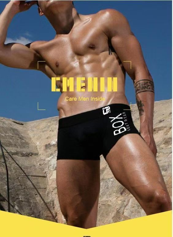 2-piece set Sexy Underwear Men Boxer Male Panties Cotton Soft Fashion Men Under Wear Lingerie Underpants 3D Pouch Shorts