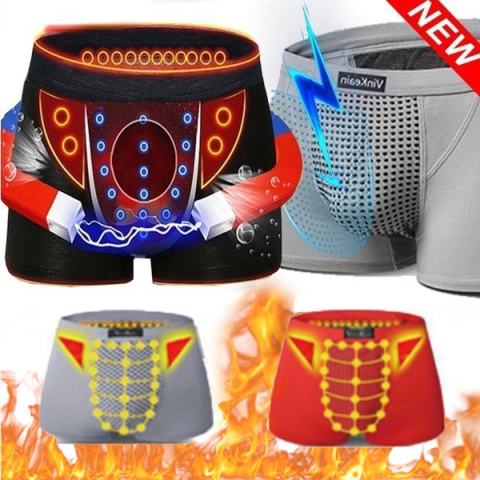 4-piece set Men Male Magnetic Health Magnet Underwear Boxer Shorts Men's Boxer Briefs Therapy Health