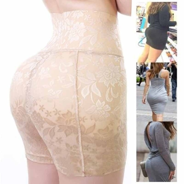 Women Sexy Push Up Padded Panties Lady Fake Ass Underwear Lace Padded Panties Buttock Shaper Butt Lifter Hip Enhancer Intimates