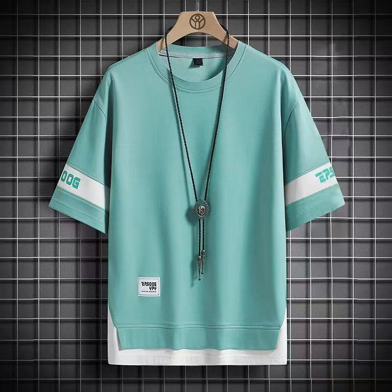 Hip Hop Loose Mens Streetwear T-shirts Casual Classic Summer Short Sleeves Black White Tshirt Tees Plus Oversize 5XL