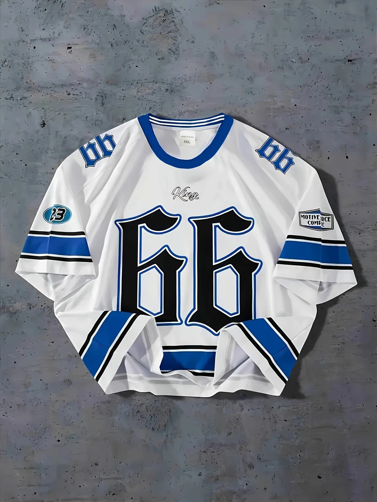 New 3D digital printed size 66 ball jersey T-shirt European and American casual summer round neck men's short sleeved shirt