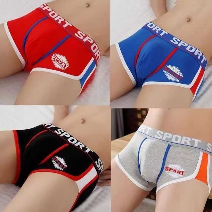 3pcs Male Panties Cotton Men's Underwear Boxers Breathable Man Boxer Solid Underpants Comfortable Brand Shorts men underwear