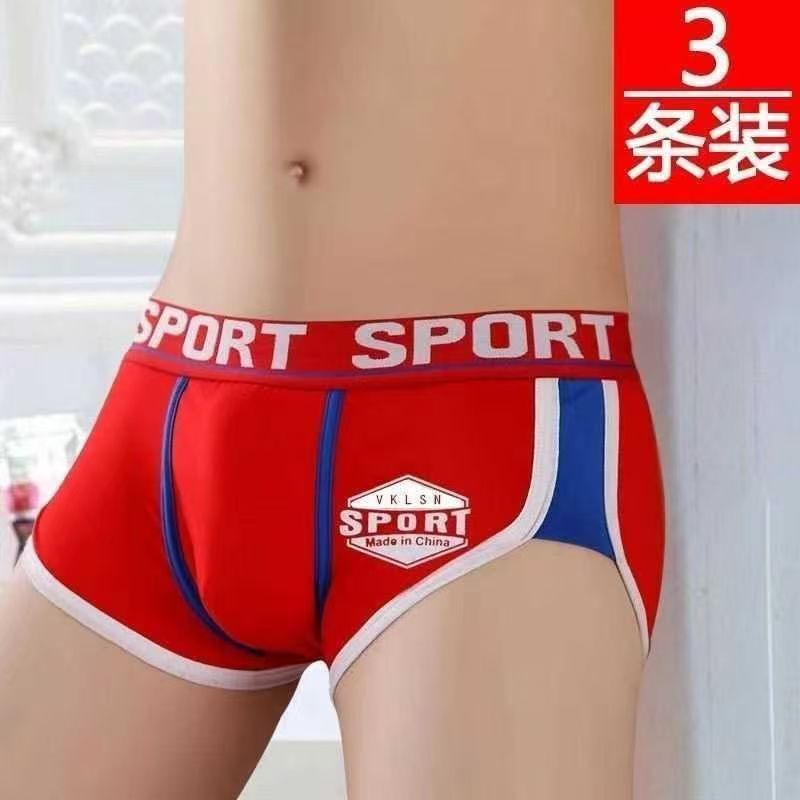 3pcs Male Panties Cotton Men's Underwear Boxers Breathable Man Boxer Solid Underpants Comfortable Brand Shorts men underwear