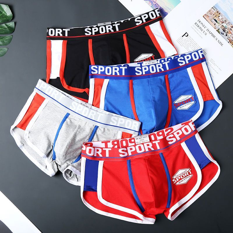 3pcs Male Panties Cotton Men's Underwear Boxers Breathable Man Boxer Solid Underpants Comfortable Brand Shorts men underwear