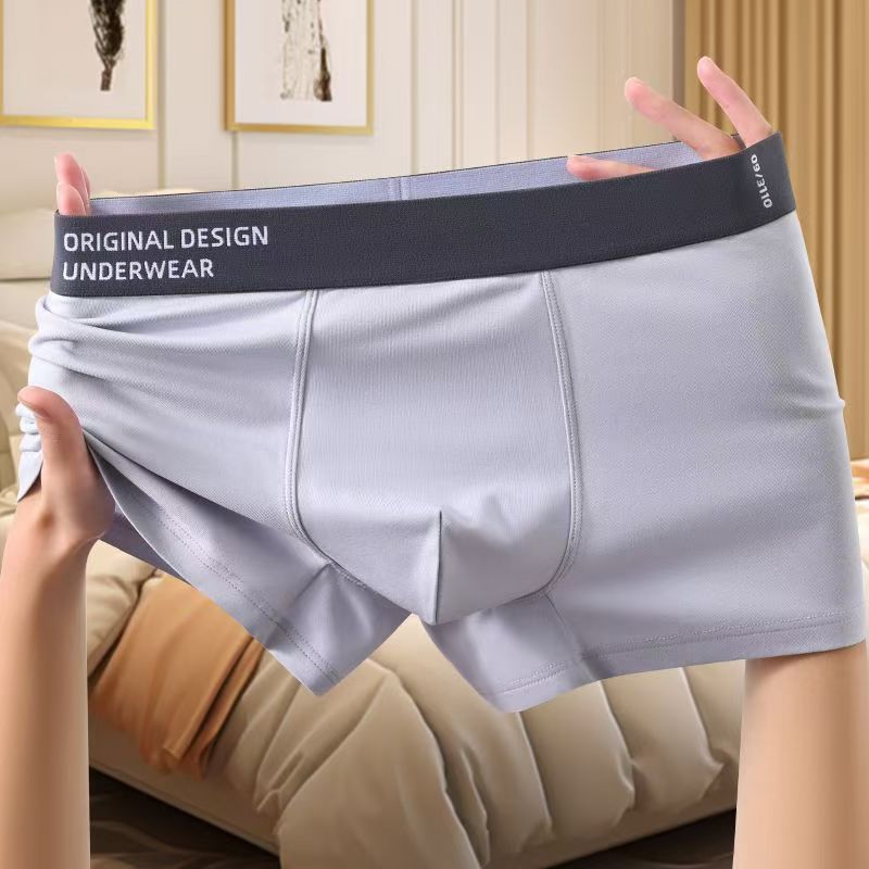 (4-piece set)Cotton Man Underwear Boxer Comfortable male pure men panties shorts underwear boxer shorts cotton men's panties