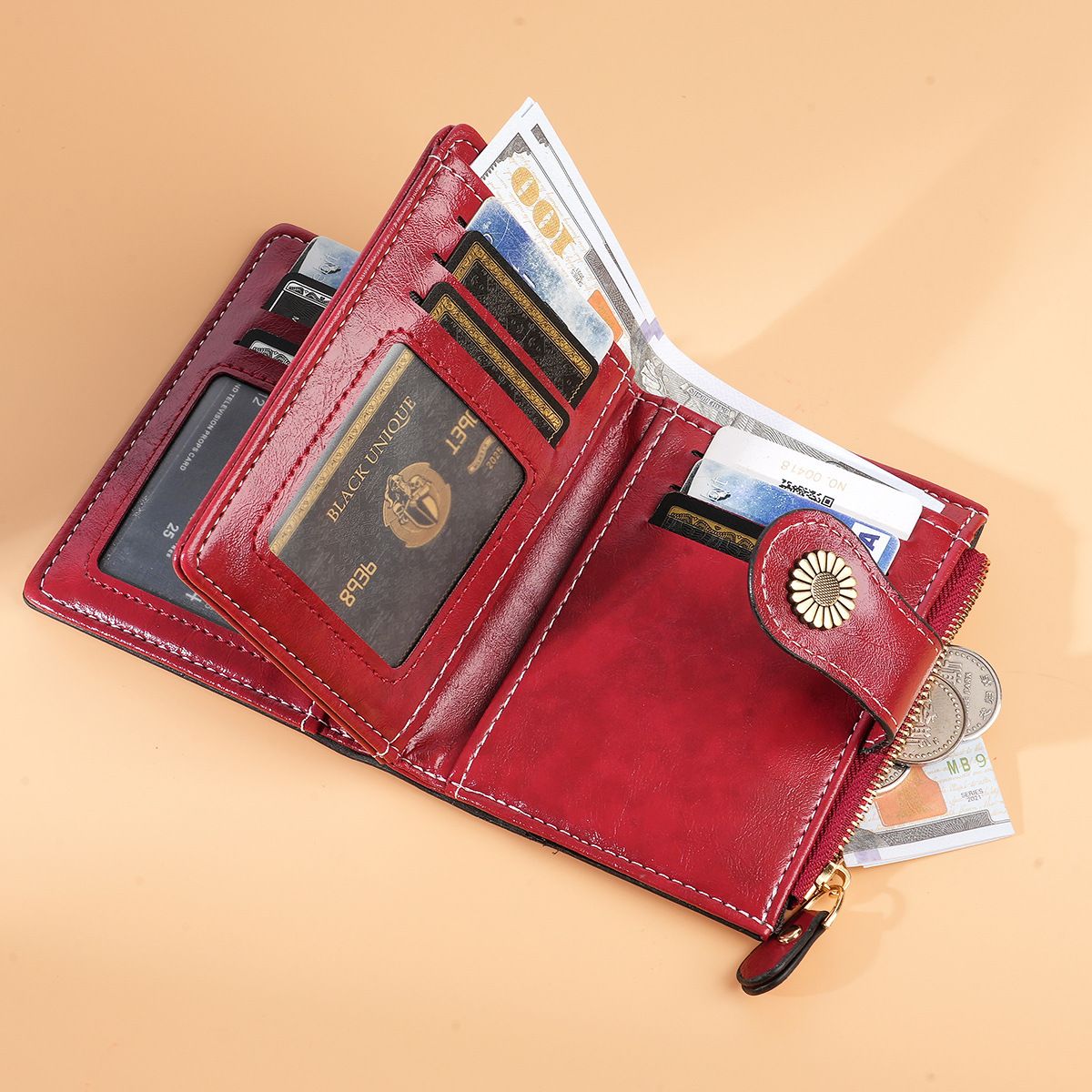 Women Wallets  Fashion Brand Leather Purse Women Ladies Card Bag For Women Clutch Women Female Purse Money Clip Wallet
