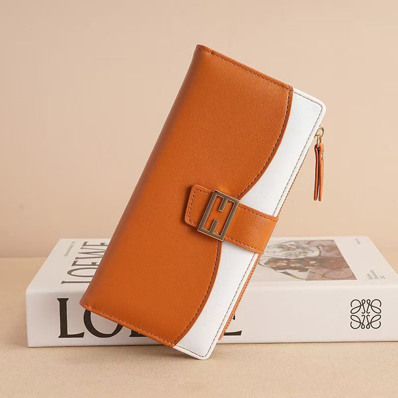 Womens Zipper Wallets PU Leather Ladies Purses Lady Coin Pocket Long Wallet Female Clutch Bag For Women Gift