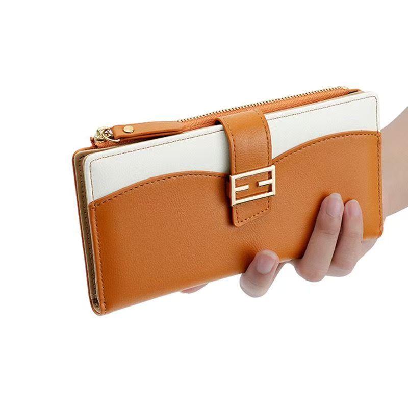 Womens Zipper Wallets PU Leather Ladies Purses Lady Coin Pocket Long Wallet Female Clutch Bag For Women Gift
