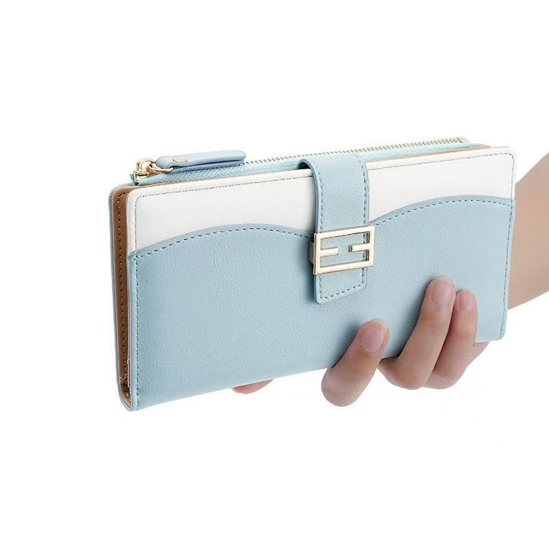 Womens Zipper Wallets PU Leather Ladies Purses Lady Coin Pocket Long Wallet Female Clutch Bag For Women Gift
