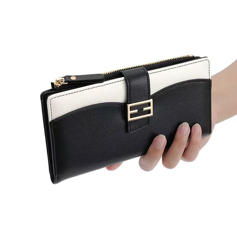 Womens Zipper Wallets PU Leather Ladies Purses Lady Coin Pocket Long Wallet Female Clutch Bag For Women Gift
