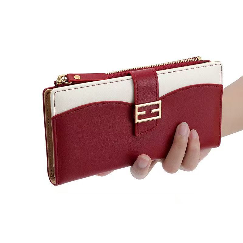 Womens Zipper Wallets PU Leather Ladies Purses Lady Coin Pocket Long Wallet Female Clutch Bag For Women Gift
