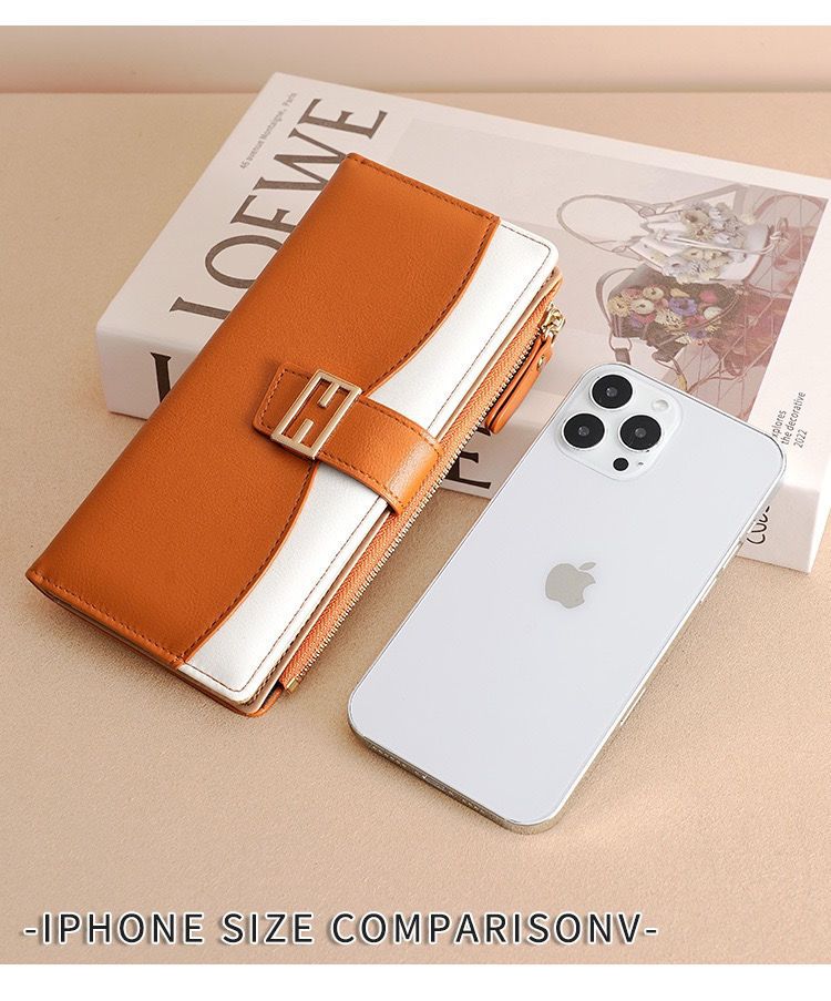 Womens Zipper Wallets PU Leather Ladies Purses Lady Coin Pocket Long Wallet Female Clutch Bag For Women Gift