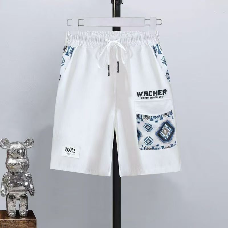 Summer men's short sleeved shirts trendy casual men's clothing sets high-end men's birthday style handsome lining sports suit