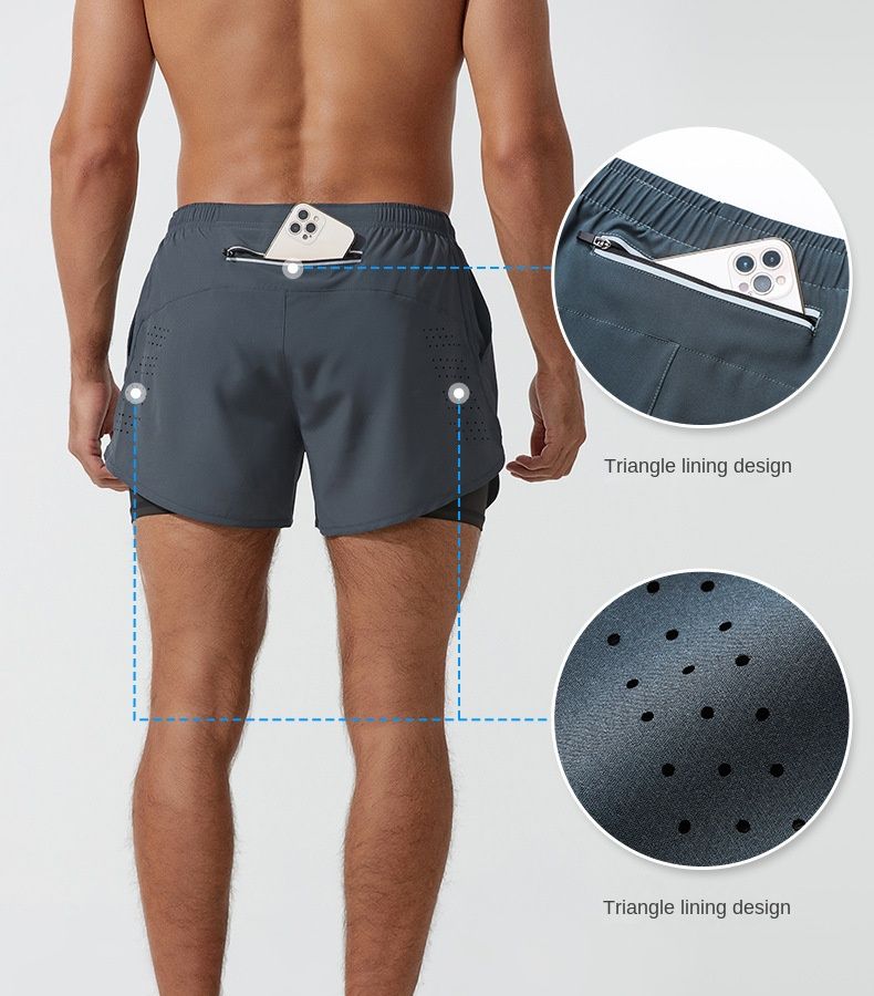 Sportswear Short Trousers for Man Quick DryRunning Pants Marathon Breathable Durable Boys Fashion Clothes