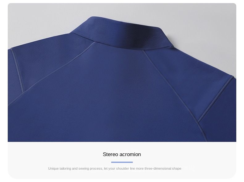 T-shirt for Man and Woman Quick Drying Moisture Absorbing Training Fitness Clothing, Half Zipper Sports Running Long Sleeve