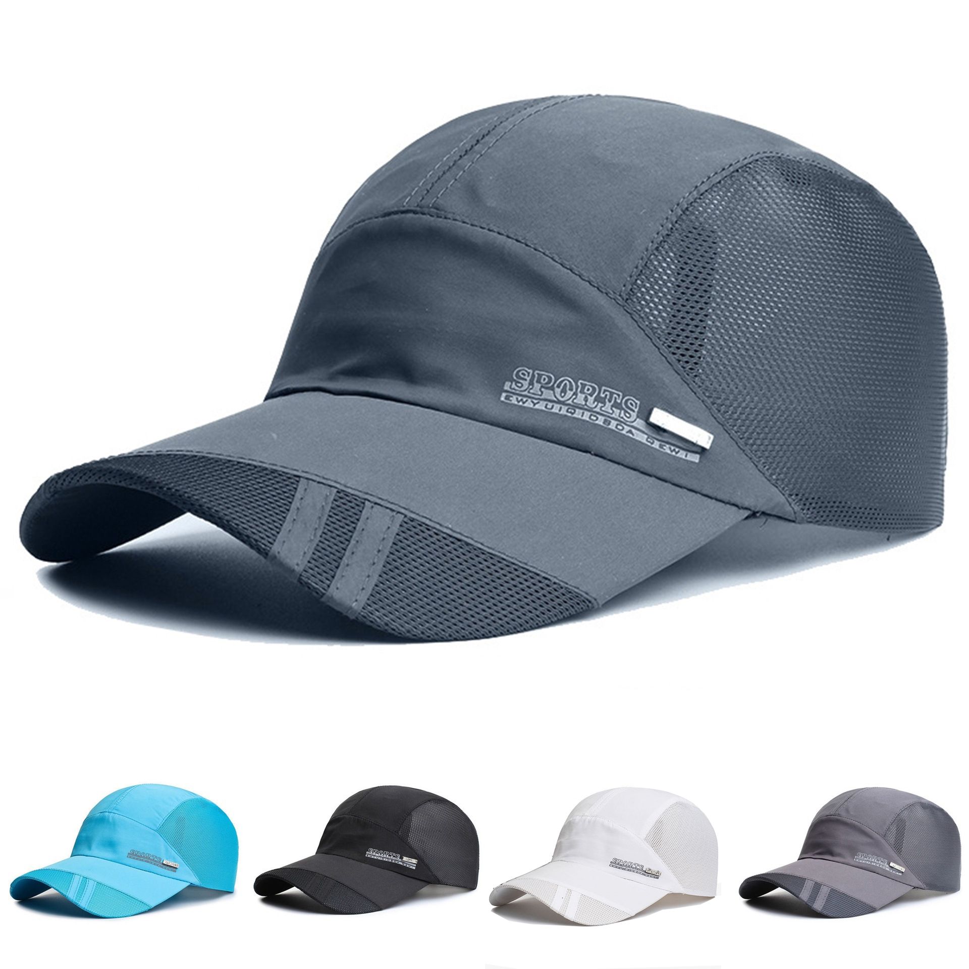 Hat Man Breathable Mesh Cap Sunscreen Sport Hat Quick Drying Lightweight Outdoor Casual Baseball Hat Running Hiking Joging Fishing 
 Wear