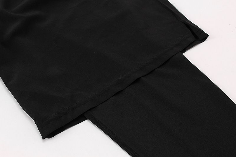 Sport Pant Man Running Trousers Like 2 Pieces Sportwear Quick Drying Short Tights Fake Two-piece Sportwear Sweat Wicking Gym Wear Breathable Lightweight Fitness Running Training Casual Elastic Clothes