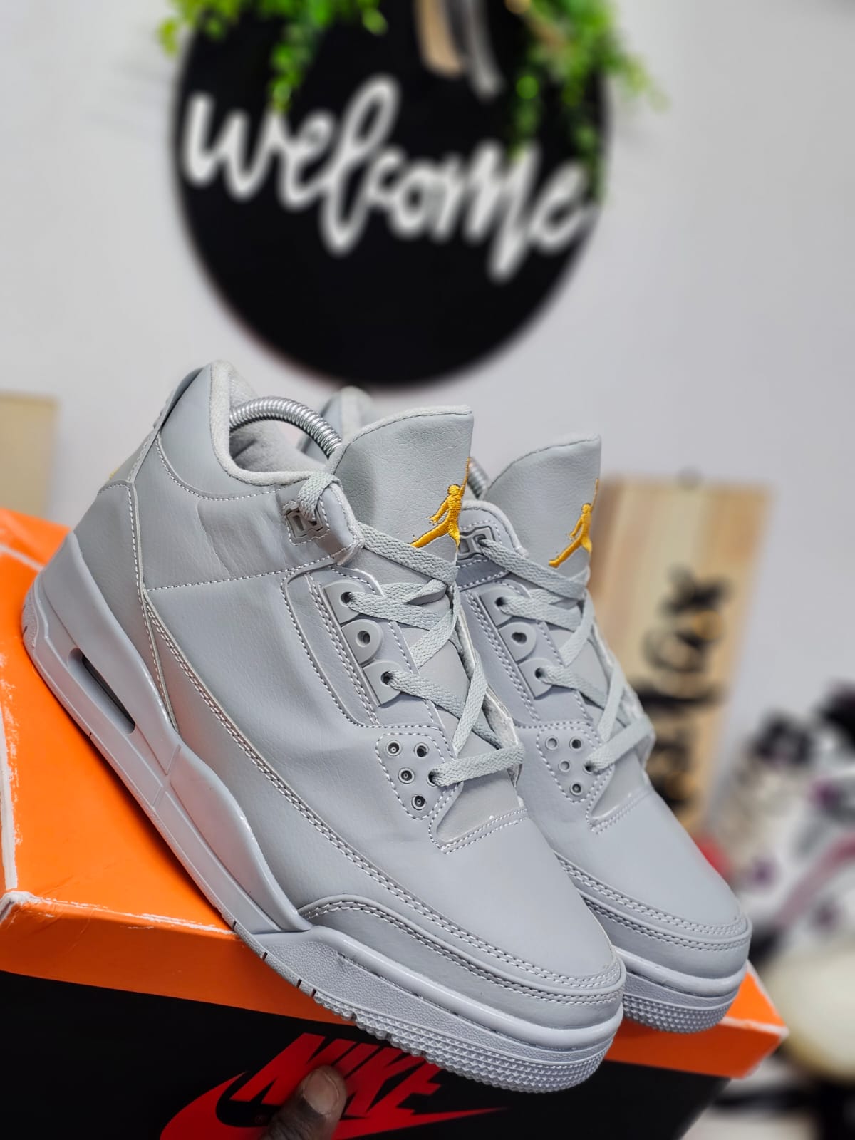 Air J3 all Grey  Men's Shoes Sneakers