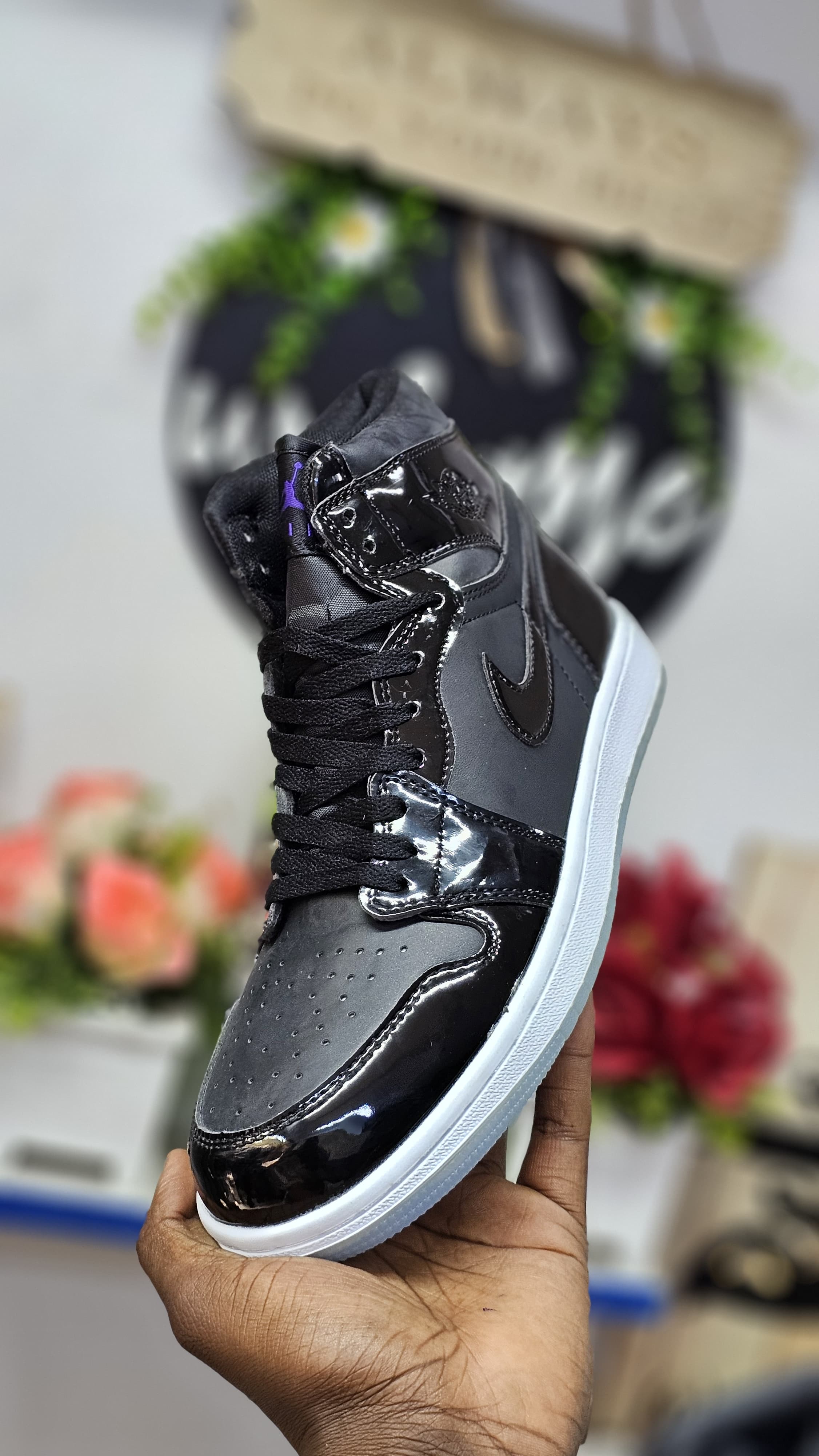 Black friday J1 high cut wetlook UNISEX  Men's Shoes Sneakers