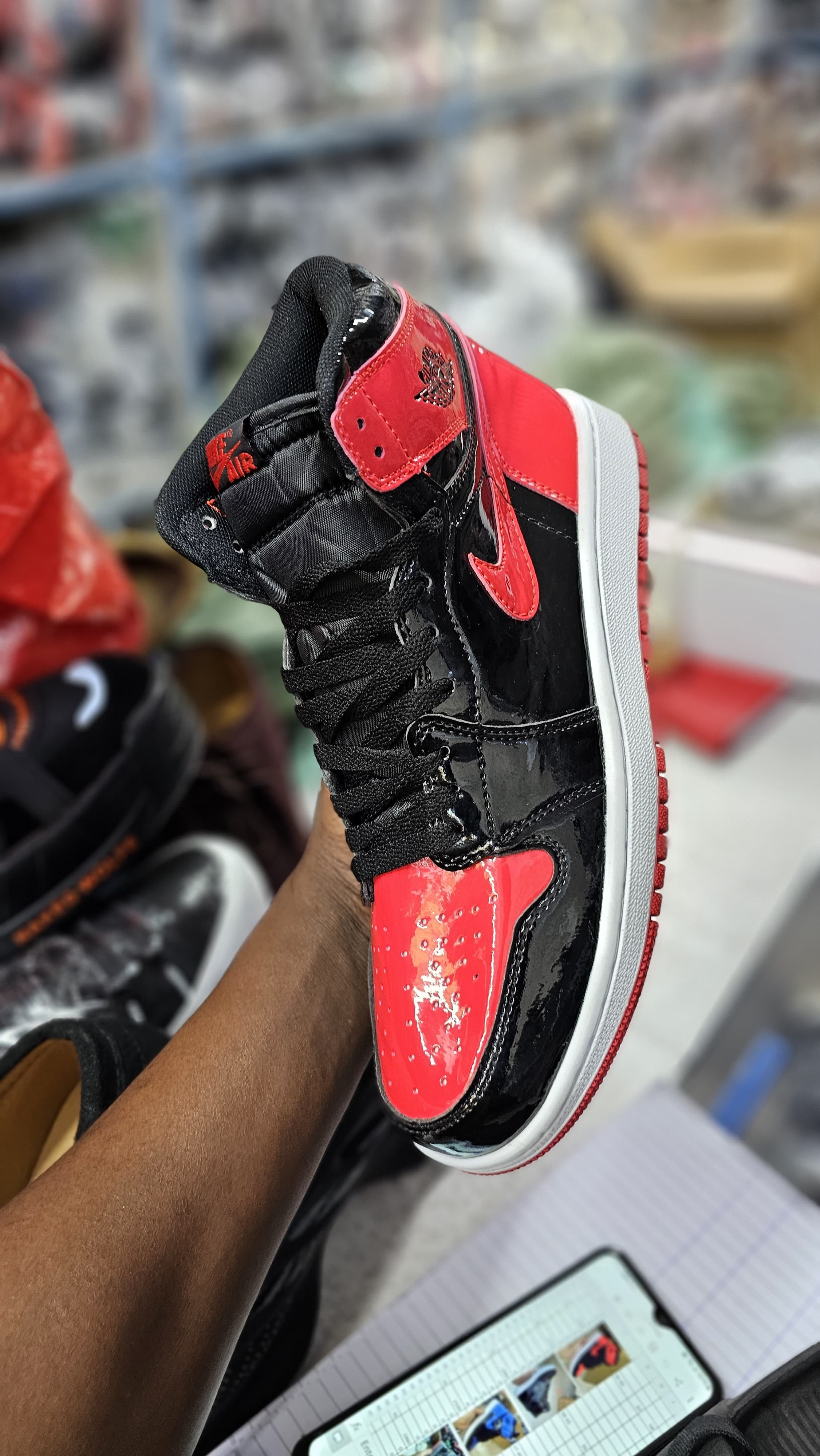 Black friday J1 high cut wetlook UNISEX  Men's Shoes Sneakers