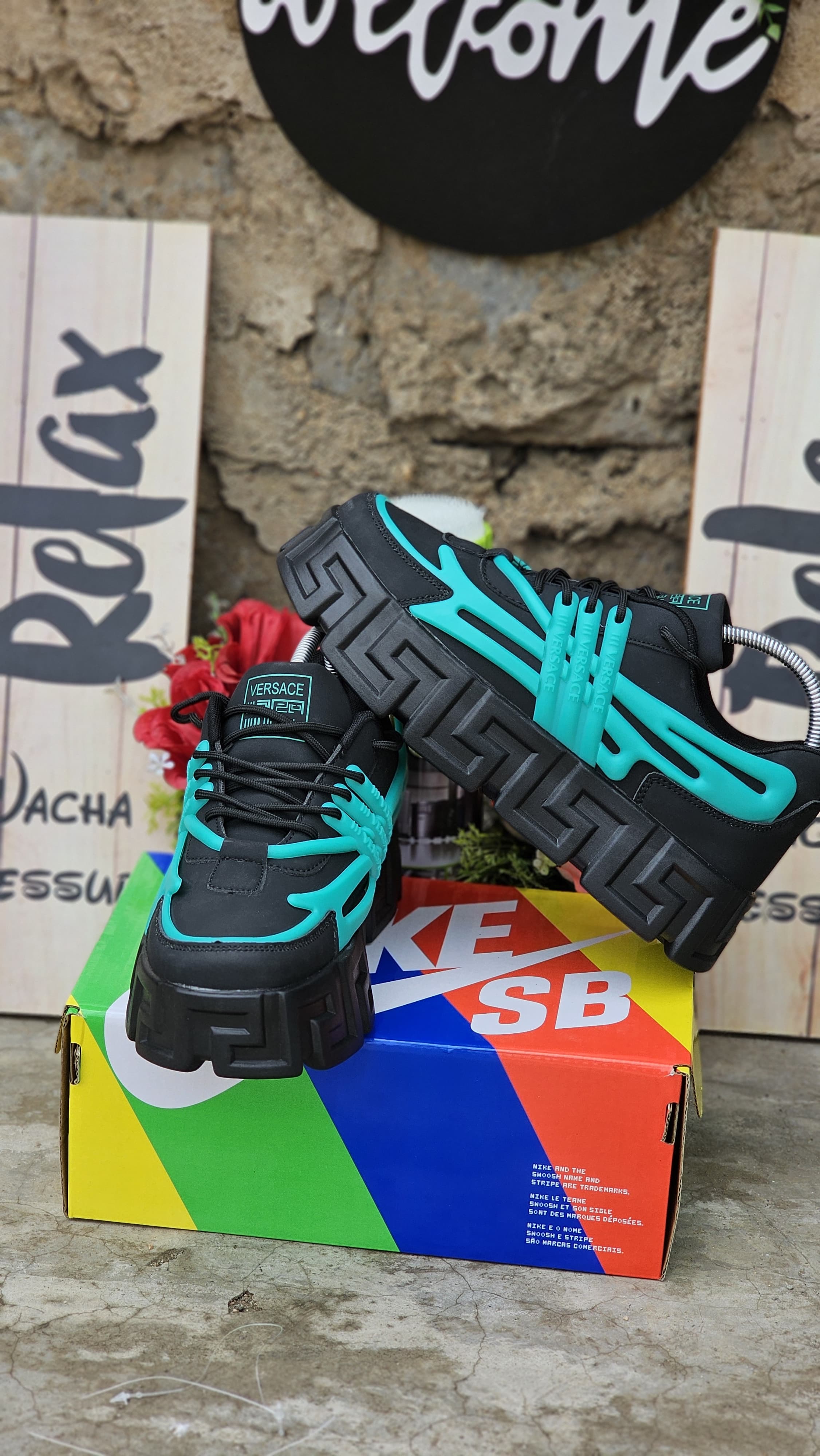 NEW arrivals 40-45 Ver sace Chunky Men's Shoes Sneakers