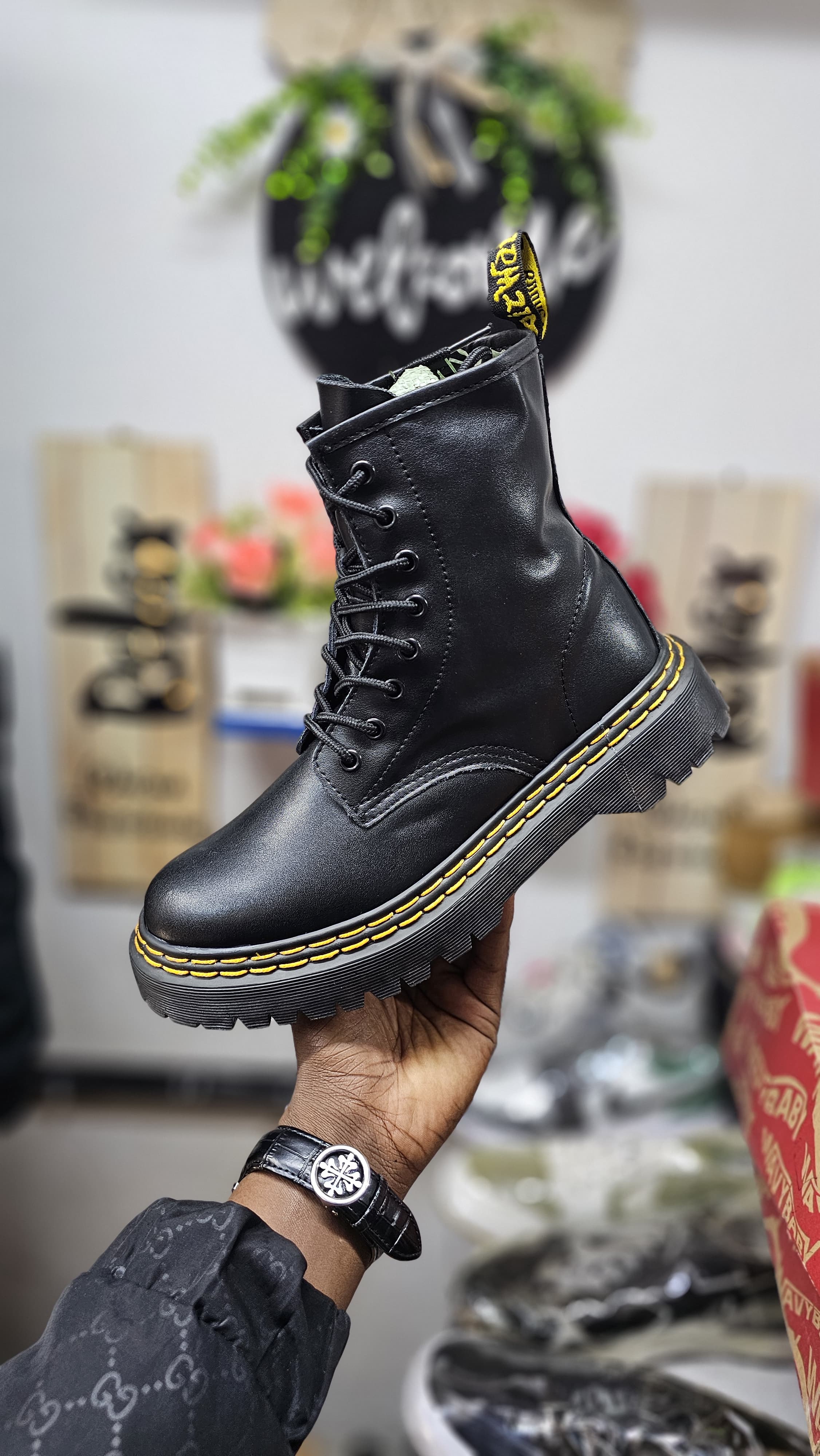 High Cut DR MARTINS oxford sneaker unisex Men's Shoes Boots Mid-Calf