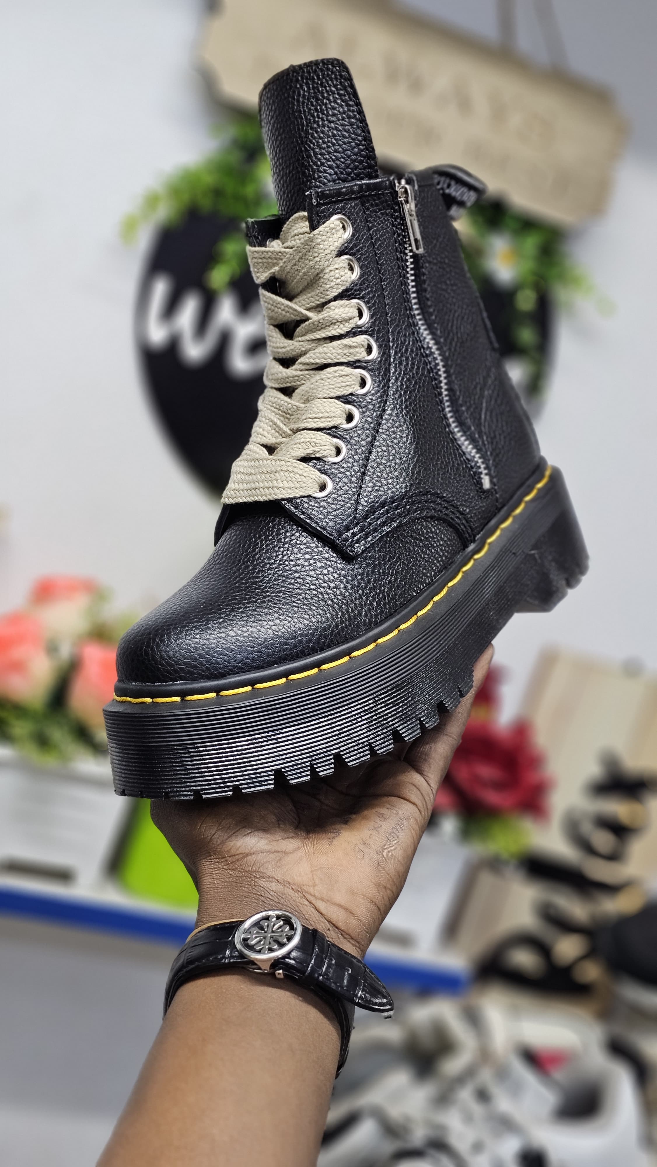 High Cut DR MARTINS oxford sneaker unisex Men's Shoes Boots Mid-Calf