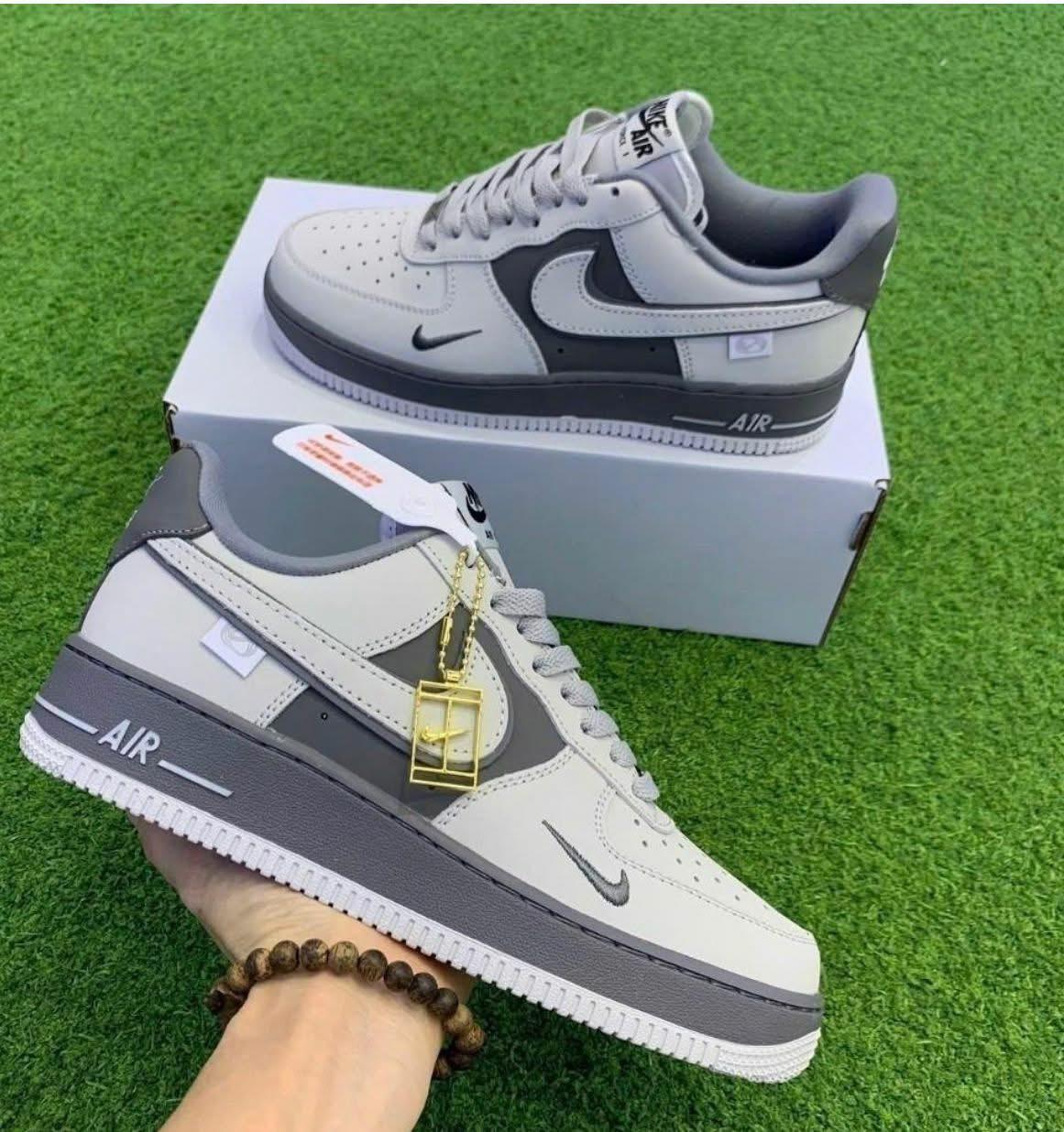New Arrival  Air force 1 Crock grey Size 37-45 UNISEX Men's Shoes Sneakers