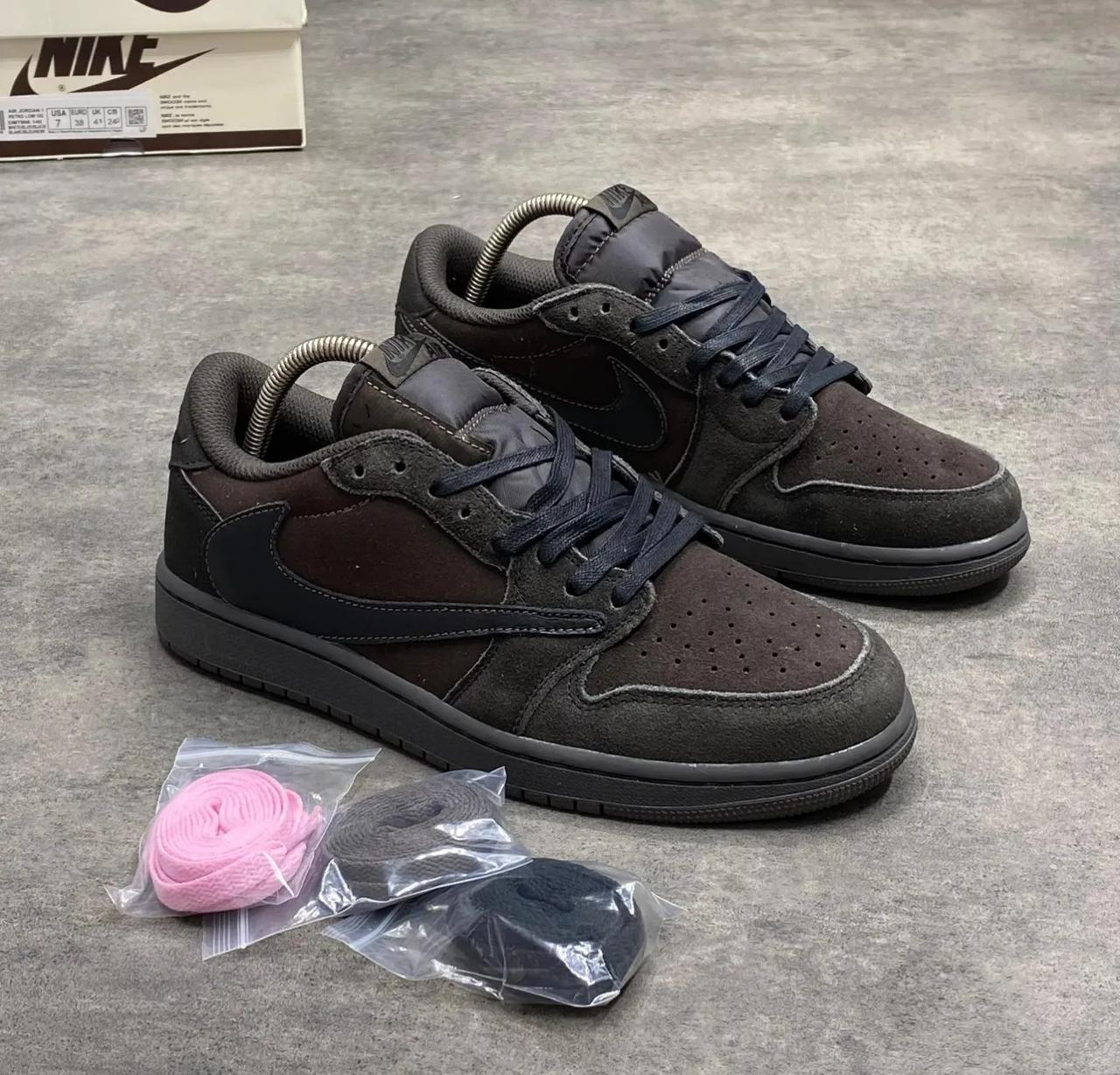 UNISEX J1 Travis Scott Velvet Brown Men's Shoes  Sneakers