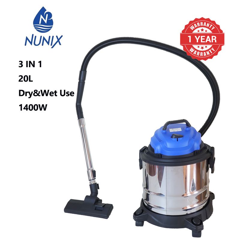 Nunix 20L 1400W  3 IN1   Dry and Wet Use Upright Vacuums