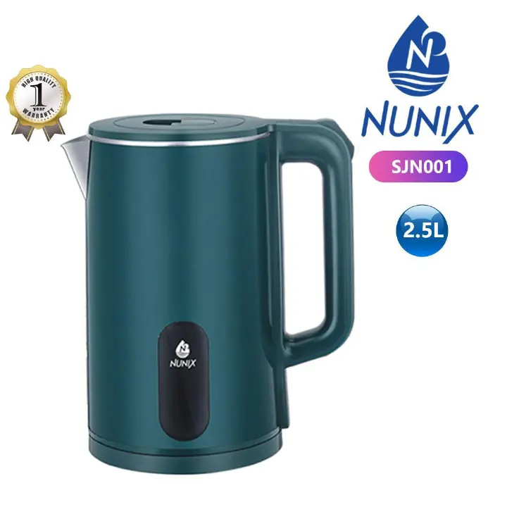 Nunix New Arrival Classic 2.5ltrs Stainless Steel Electric kettle , Automatic Hot water Boiler or Heater Jug Auto Shutoff SJN001
