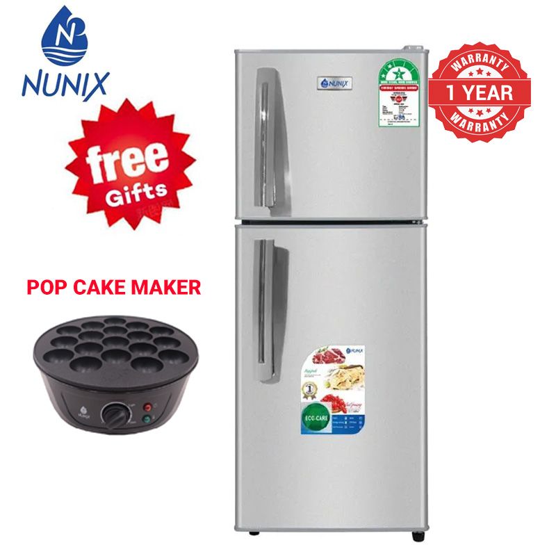 Nunix 210L BCD-210 fridge double door Direct Cool fridge Refrigerator fridges and freezers