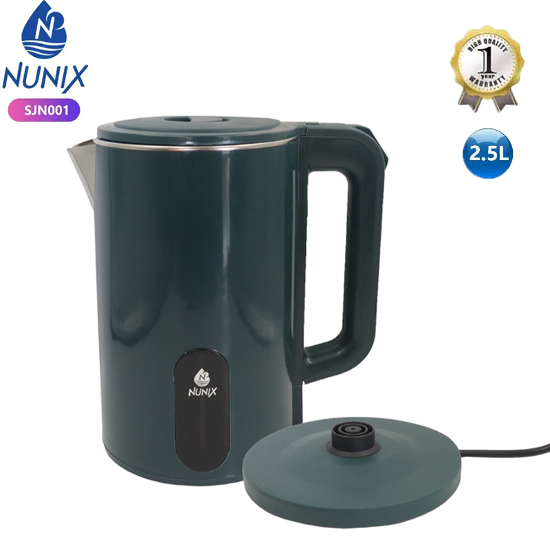 Nunix New Arrival Classic 2.5ltrs Stainless Steel Electric kettle , Automatic Hot water Boiler or Heater Jug Auto Shutoff SJN001
