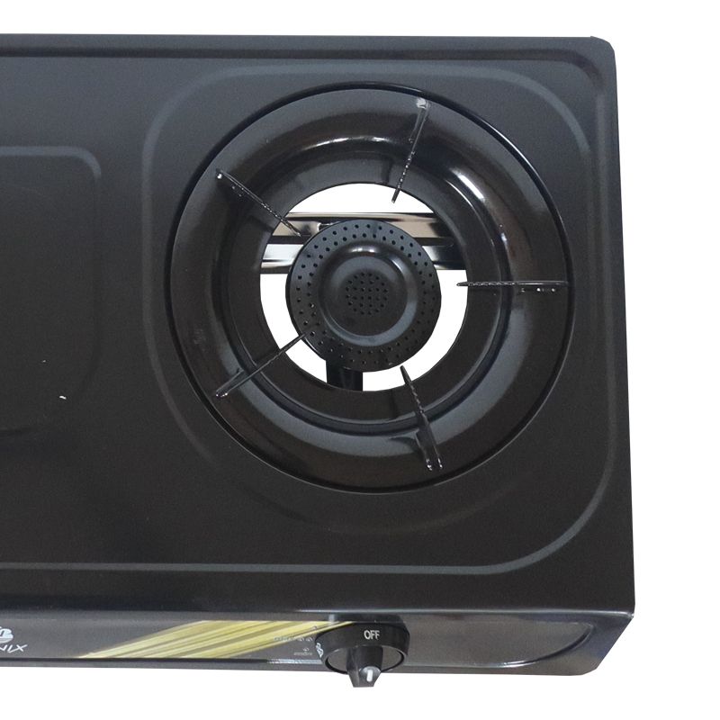 Nunix Table Top Gas Cooker SC002 Stainless Steel +Free hose pipe +6kg Gas regulator+2 pcs Gas tighteners 2 burner Cooktops as picture