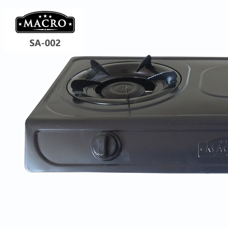 MACRO Table Top Gas Cooker SA-002 Double Burner Gas stove gas cooker stainless Black