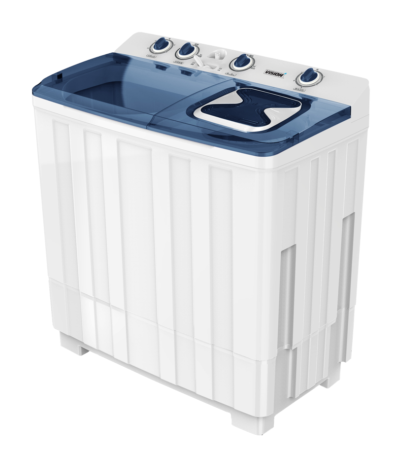 Vision Plus Washing Machine 10 KGS Twin Tub VPWM10TT Turbo DRY Feature, Sleek Design Under Side Rodent Protection, 2YEARS WARRANTY