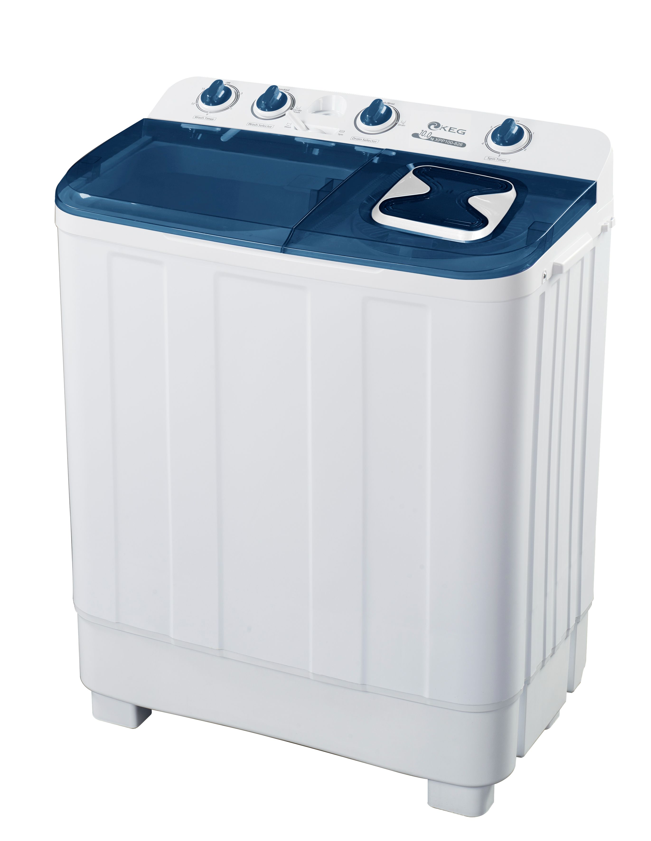 Vision Plus Washing Machine 10 KGS Twin Tub VPWM10TT Turbo DRY Feature, Sleek Design Under Side Rodent Protection, 2YEARS WARRANTY