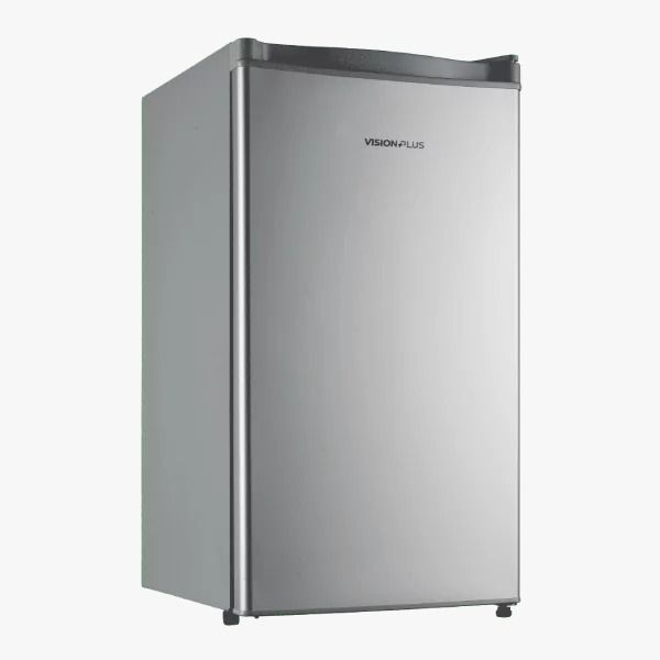 VISION PLUS 91L Fridge VPFD91SD-S Direct Cool Silver With Inbuit Freezer Glass Shelves Lockable 2 Years Warranty 3 Years  Warranty