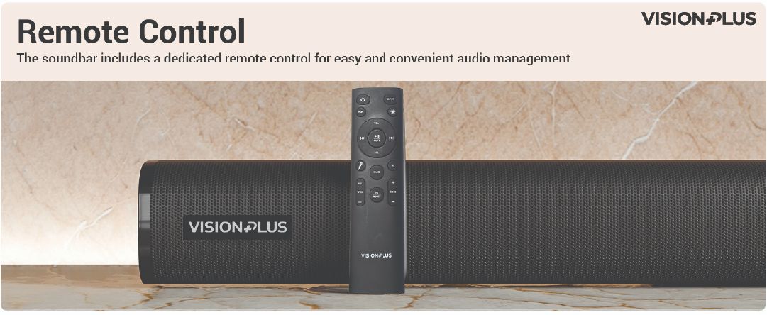 Vision Plus VP2111SB Soundbar  Immersive Sound 2.1 CH Sound Bar 240W 2 year warranty