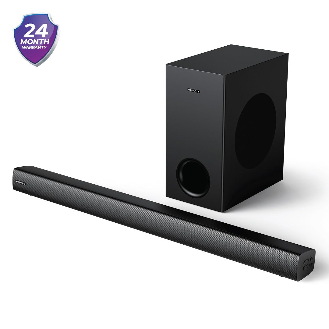 Vision Plus VP2113SB Soundbar Deep Bass 2.1 CH Sound Bar 360W Source input: BT/ USB/ OPTICAL/ HDMI/ AUX