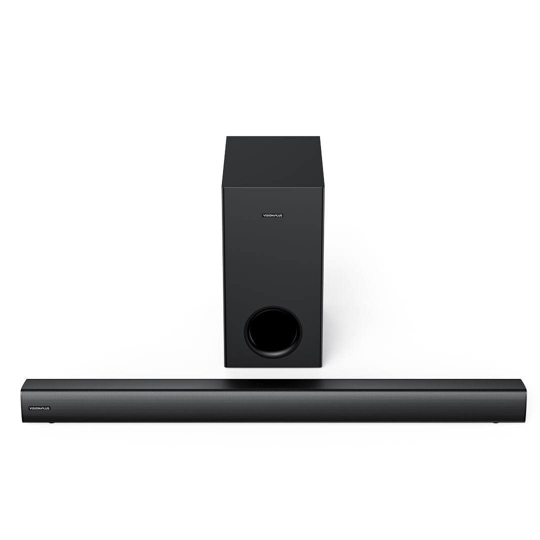 Vision Plus VP2113SB Soundbar Deep Bass 2.1 CH Sound Bar 360W Source input: BT/ USB/ OPTICAL/ HDMI/ AUX