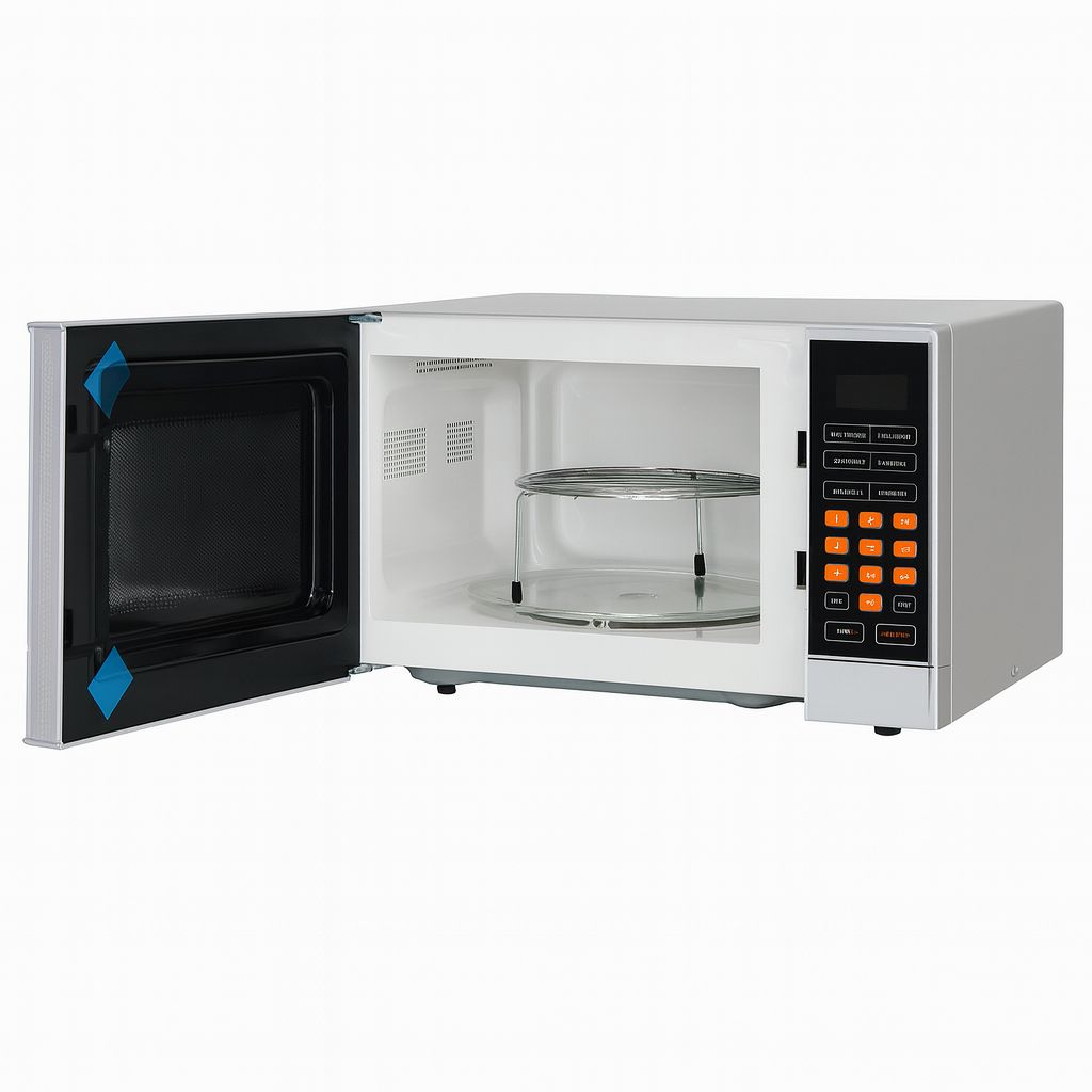 VISION PLUS 25L MICROWAVE OVEN & GRILL VPMW25GD-S LARGE 10.5 INCH PLATE, DIGITAL CLOCK, TIMER, DEFROST, END COOKING SIGNAL, CHILD SAFETY LOCK