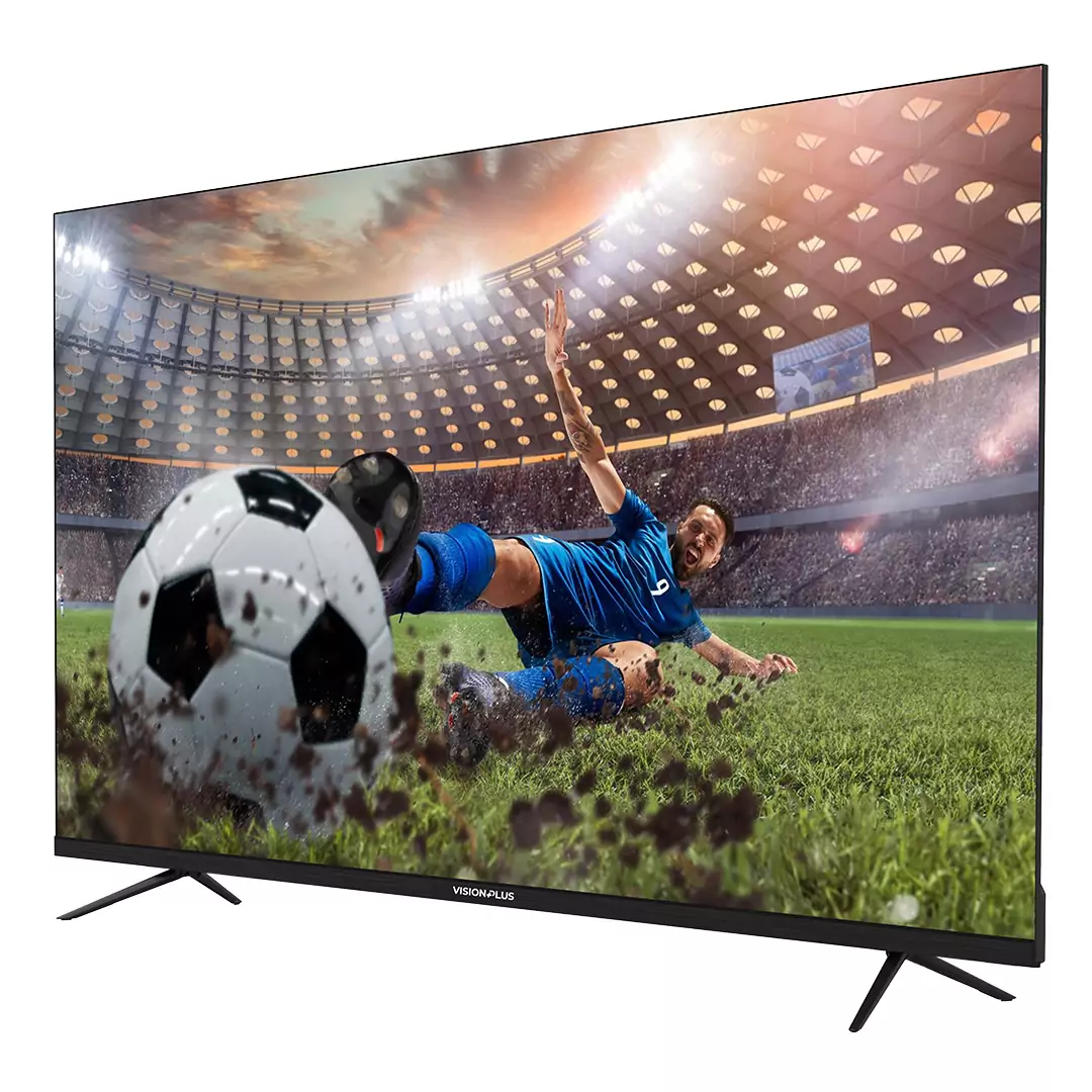 Vision Plus 55 inch QLED VP8855QV Smart TV Frameless 55" 4K, QLED FRAMELESS V+ OS,2YRS WARRANTY NETFLIX OFFICIAL SMART CONTENT TV, DOLBY AUDIO,, VP8855QV 2YRS WARRANTY,
