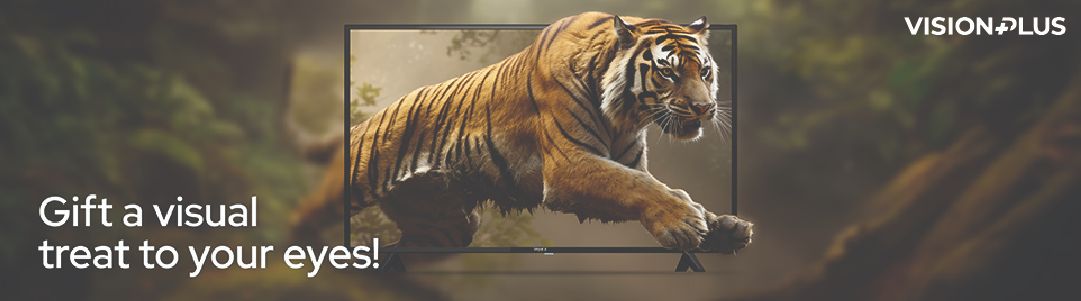 Vision Plus 55 inch QLED VP8855QV Smart TV Frameless 55" 4K, QLED FRAMELESS V+ OS,2YRS WARRANTY NETFLIX OFFICIAL SMART CONTENT TV, DOLBY AUDIO,, VP8855QV 2YRS WARRANTY,